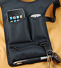 Illustration for article titled iPhone Shoulder Holster Is Chuck Norris' Favorite Fashion Accessory